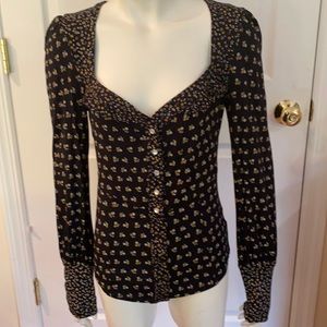 FREE PEOPLE, Unique Detail M Top ❤️